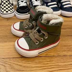 Converse baby slip on high tops
